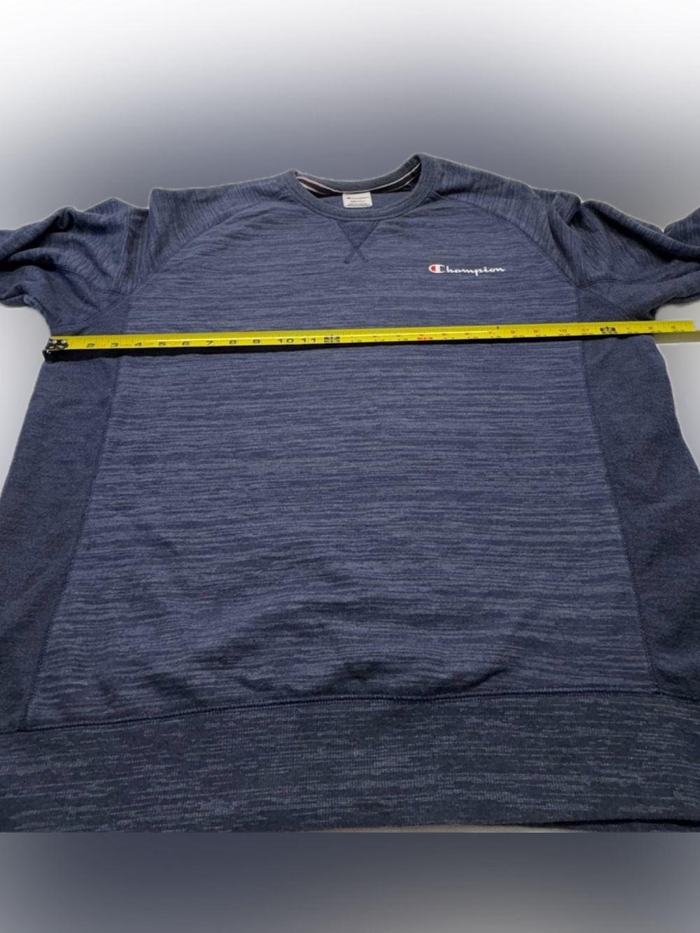 Champion Men's Blue Heather Crewneck Sweater XXL - Picture 5 of 5